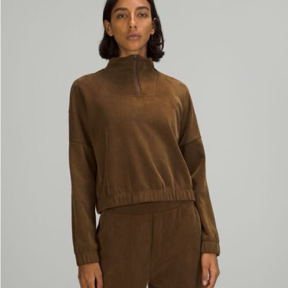 lululemon athletica Quarter Zip Softstreme Sz 4